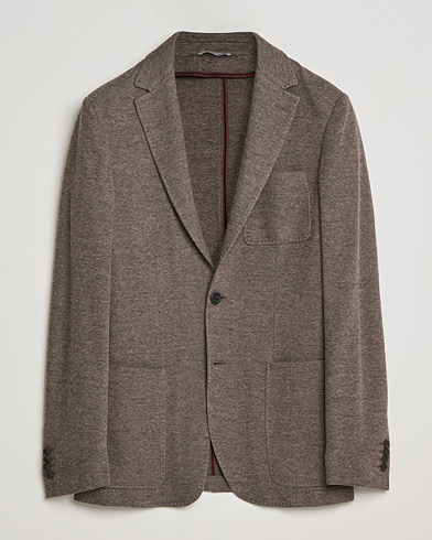 Herren | Sakkos | Canali | Structured Wool Jersey Jacket Beige 