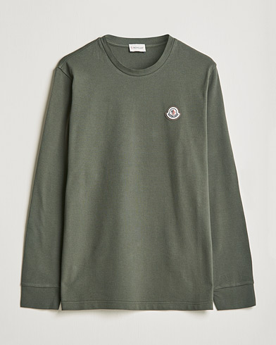 Herren | Moncler | Moncler | Long Sleeve Logo Patch T-Shirt Grey