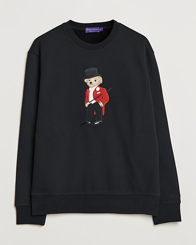 Herren |  | Ralph Lauren Purple Label | Lux Fleece Bear Sweatshirt Black
