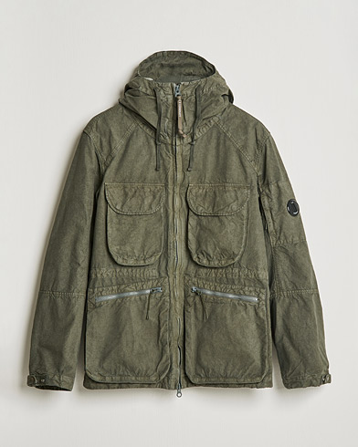 Herren | Daunenjacken | C.P. Company | Ba-Tic Wax Resistance Two in One Jacket Dark Green
