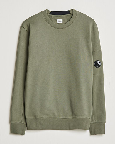 Herren | C.P. Company | C.P. Company | Diagonal Raised Fleece Lens Sweatshirt Green