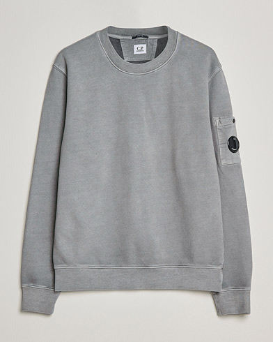 Herren | Graue Sweatshirts | C.P. Company | Brushed Emerized Diagonal Fleece Sweat Grey