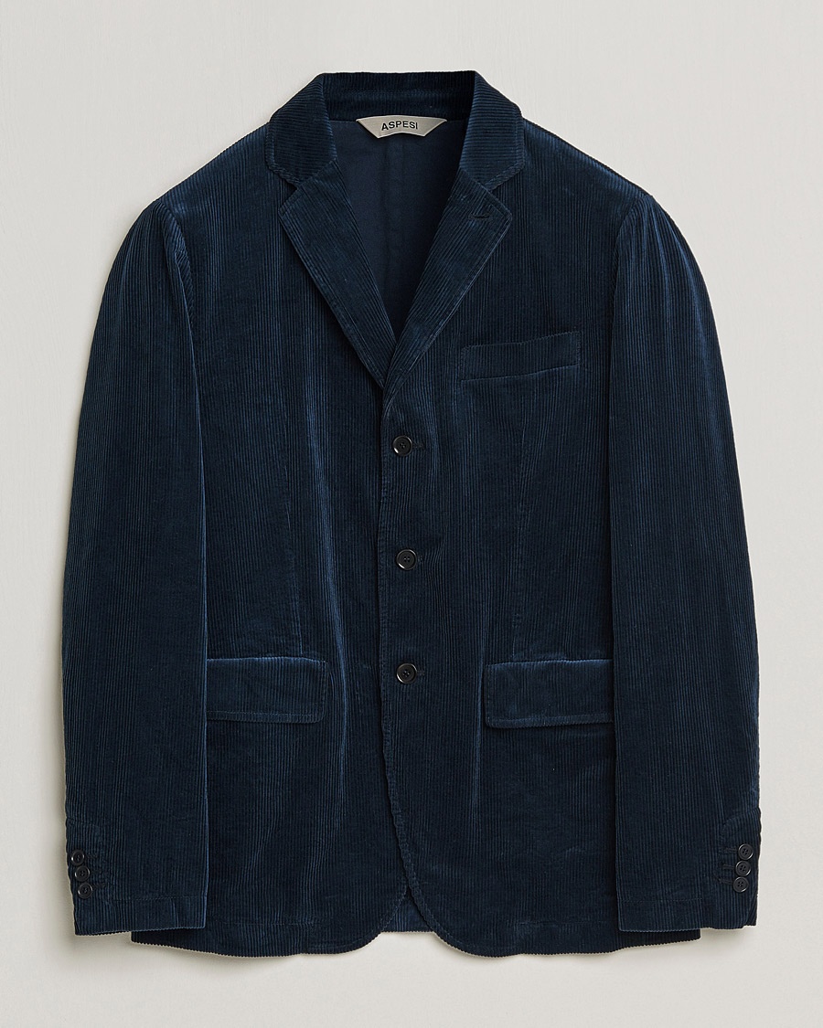 Herren | Kleidung | Aspesi | Corduroy Blazer Navy