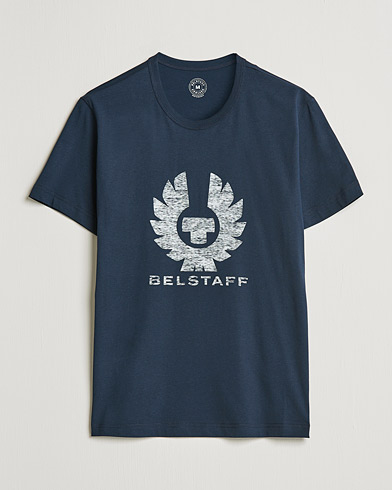 Herren | T-Shirts | Belstaff | Coteland Logo Crew Neck Tee Dark Ink