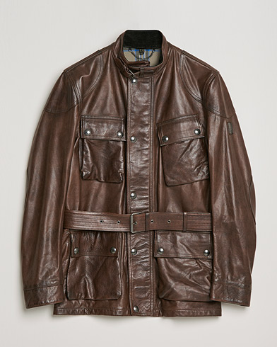 Herren | Lederjacken | Belstaff | Trailmaster Panther Leather Jacket Saddle Brown