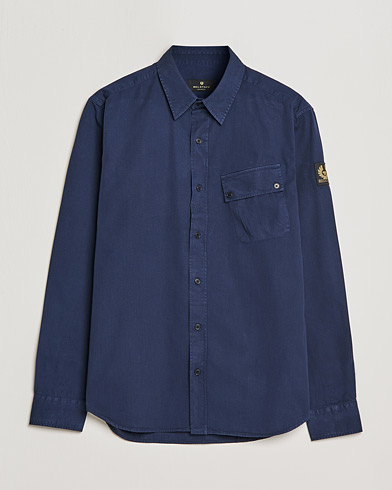 Herren | Freizeithemden | Belstaff | Pitch Cotton Pocket Shirt Deep Navy