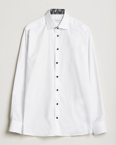 Herren | Eton | Eton | Organic Cotton Signature Twill Contemporary Shirt White
