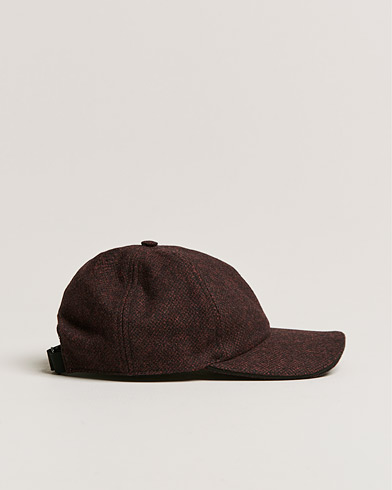 Herren | Hüte & Mützen | Eton | Wool Baseboll Cap Dark Red
