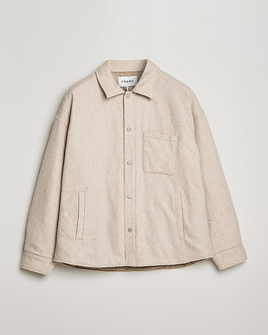 Herren |  | FRAME | Warm Textured Wool/Cashmere Overshirt Deep Fog