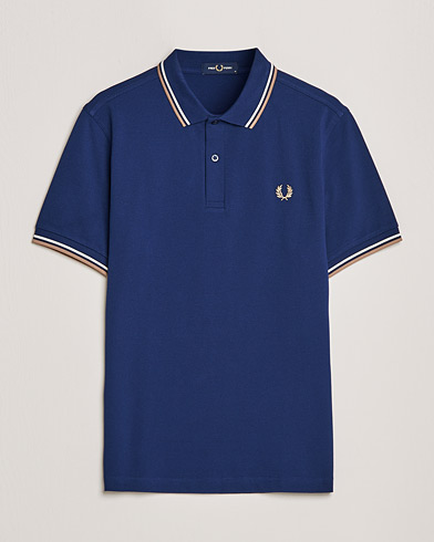 Herren | Best of British | Fred Perry | Twin Tipped Shirt Navy