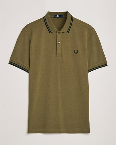 Herren | Poloshirt | Fred Perry | Twin Tipped Shirt Uniform Green