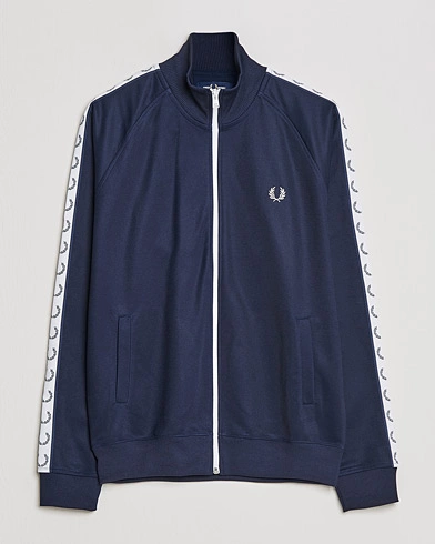 Herren | Kleidung | Fred Perry | Taped Track Jacket Carbon blue