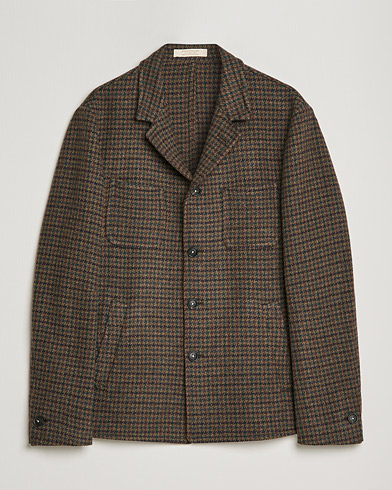 Herren | Massimo Alba | Massimo Alba | Soft Tweed Jacket Bosco Check