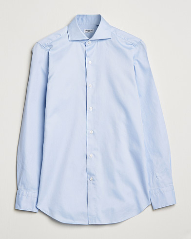 Herren | Freizeithemden | Finamore Napoli | Milano Slim Washed Dress Shirt Light Blue