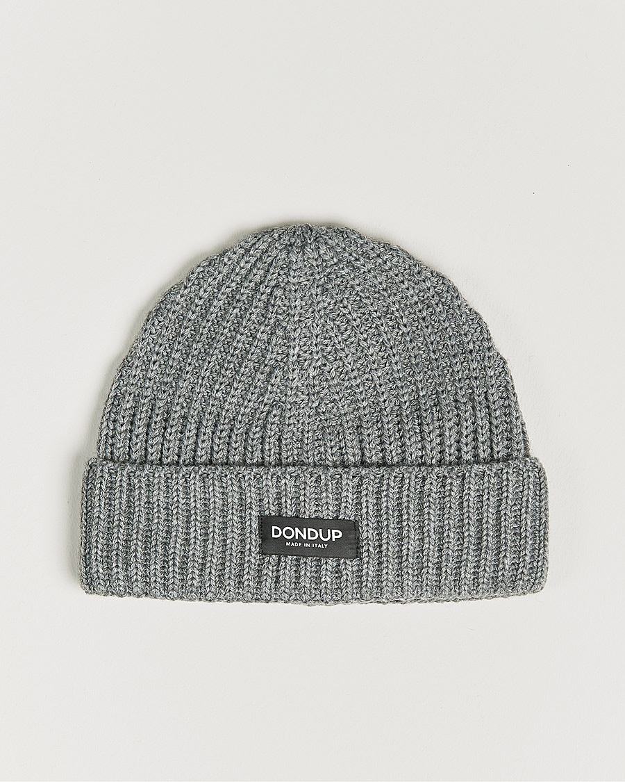 Dondup Ribbed Beanie Light Grey