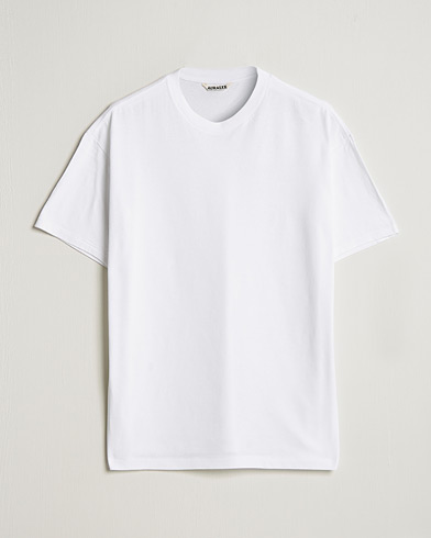 Herren | Japanese Department | Auralee | Seamless Crewneck T-Shirt White