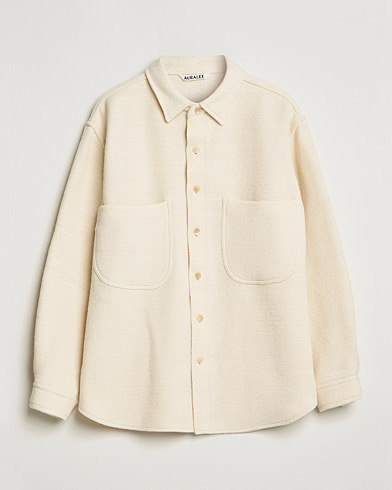 Herren | Japanese Department | Auralee | Double Pocket Wool Overshirt Ivory