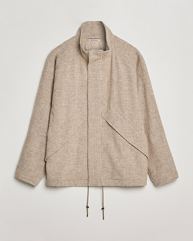 Herren | Minimalistische Jacken | Auralee | Light Tweed Zip Blouson Beige