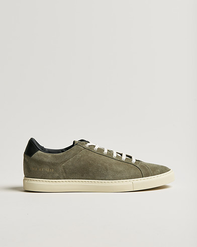 Herren |  | Common Projects | Retro Low Suede Sneaker Olive
