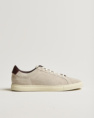 Herren | Common Projects | Common Projects | Retro Low Suede Sneaker Off White/Red
