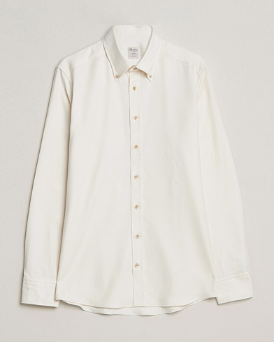 Herren |  | Stenströms | Slimline Flannel Shirt Off White