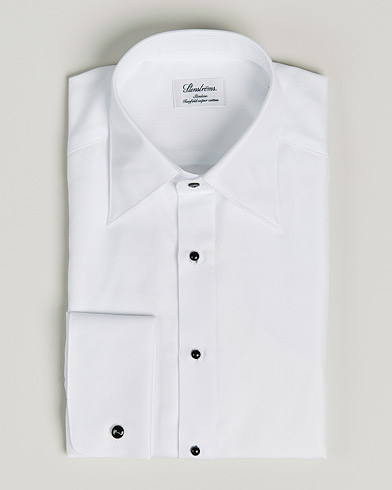 Herren | Anzugshemden | Stenströms | Slimline Tuxedo Shirt White