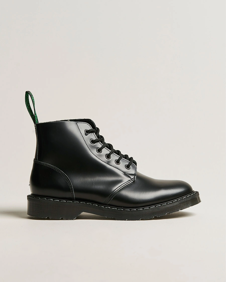 Herren | Schnürboots | Solovair | 6 Eye Astronaut Boot Black Shine