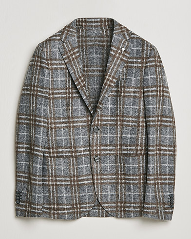 Herren | Sakkos | L.B.M. 1911 | Jack Checked Wool Blazer Dark Grey
