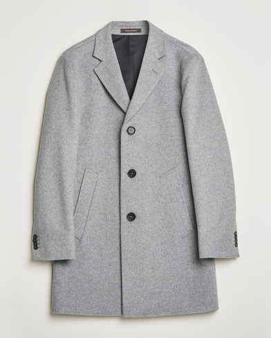 Herren |  | Oscar Jacobson | Storvik Wool/Cashmere Coat Light Grey