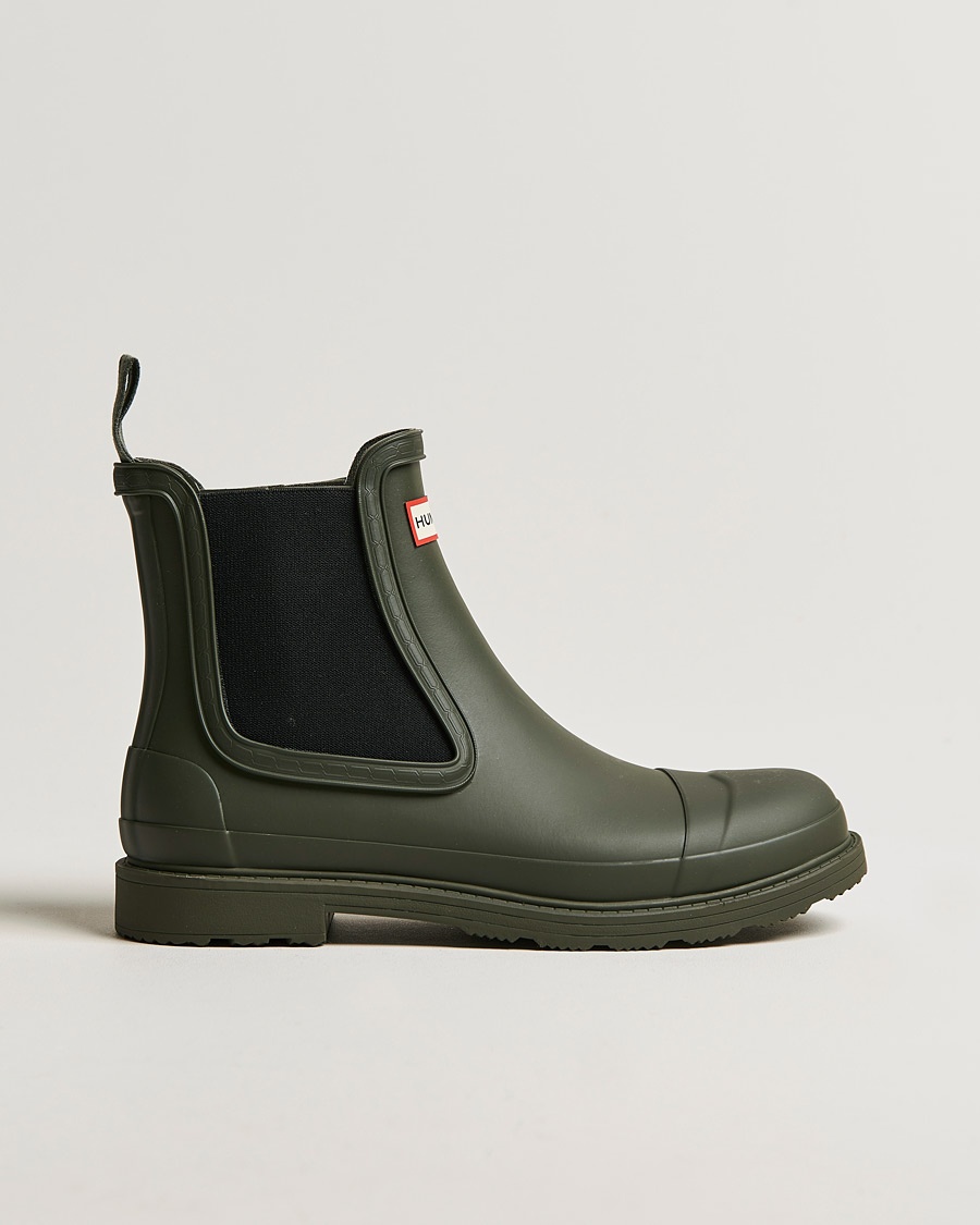 Hunter Boots Commando Chelsea Boot Dark Olive – Grün