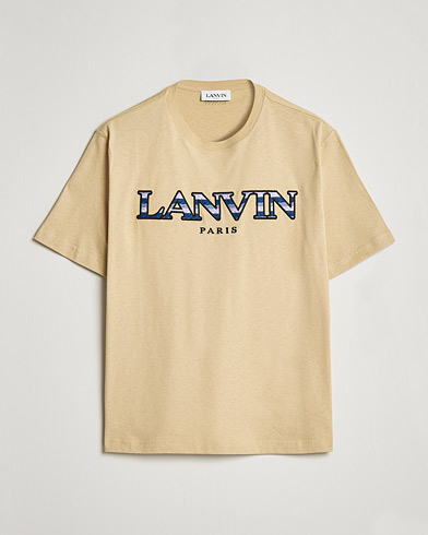 Herren | Lanvin | Lanvin | Curb Logo T-Shirt Beige