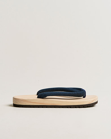 Herren |  | Beams Japan | Wooden Geta Sandals Navy