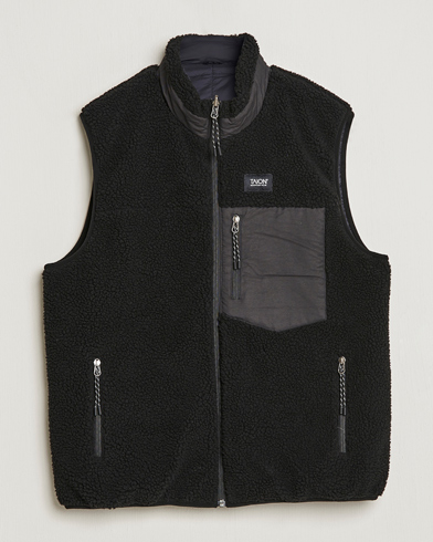 Herren | Aktuelle Marken | TAION | Reversible Fleece Vest Black/Black