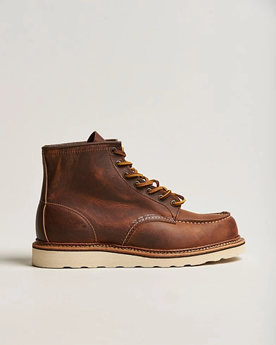 Herren | Handgefertigte Schuhe | Red Wing Shoes | Moc Toe Boot Cooper Rough/Tough Leather