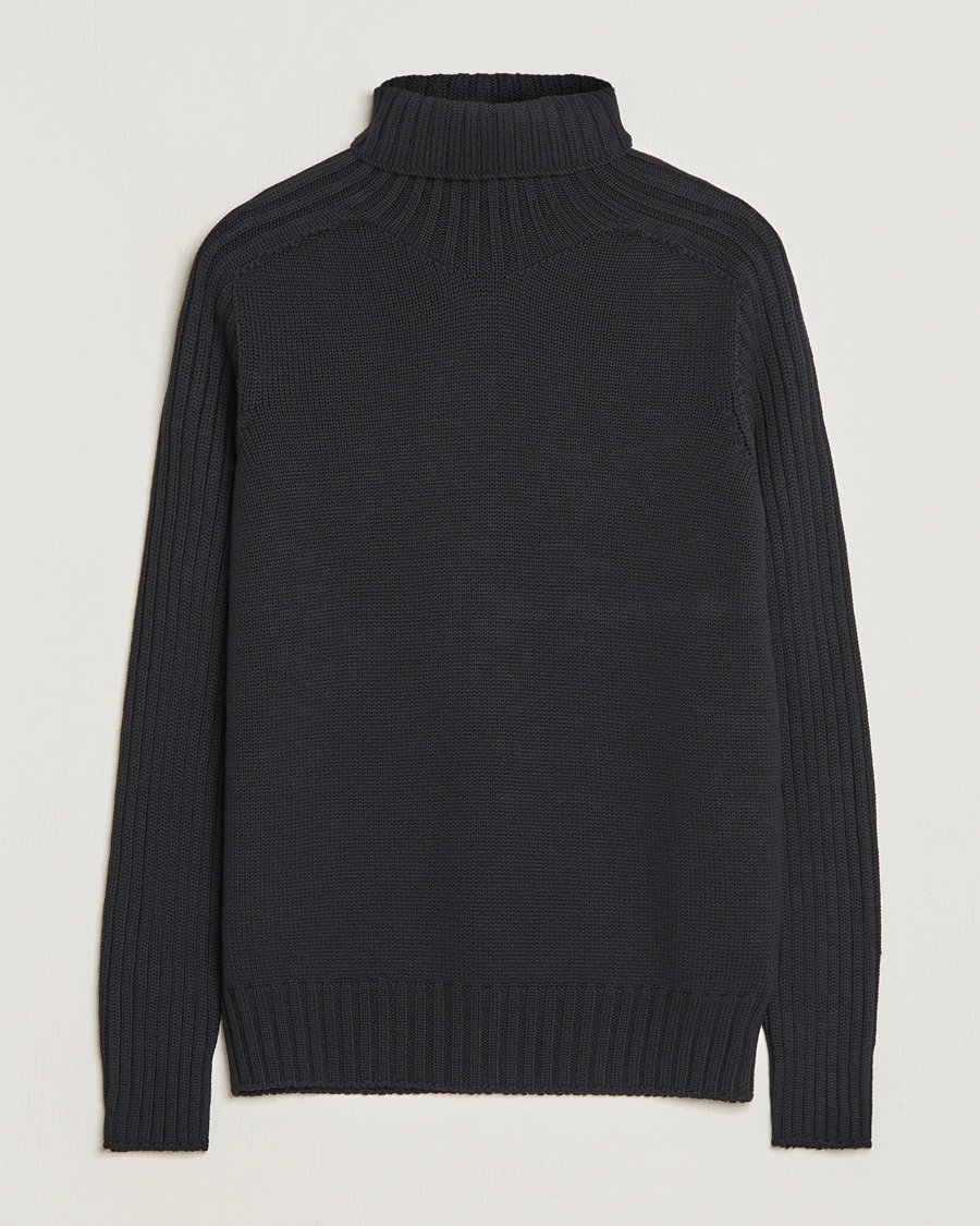 Gran Sasso Rainwool Rollneck Black - Schwarz - Rollkragenpullover - Grösse: 50