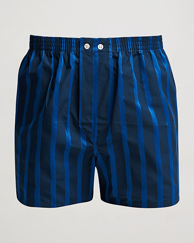 Herren | Unterhosen | Derek Rose | Classic Fit Striped Boxer Shorts Navy