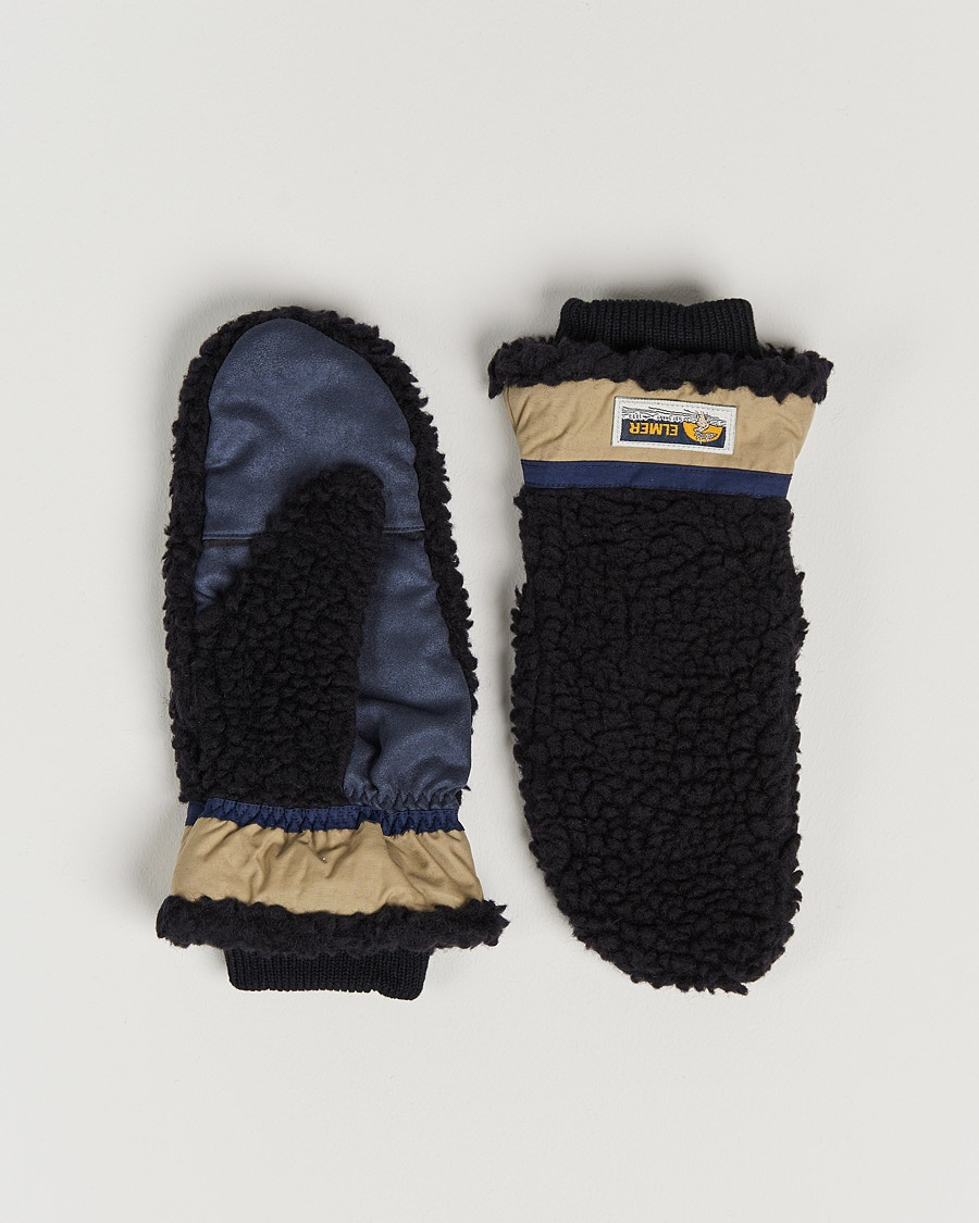 Herren | | Elmer by Swany | Miyo Wool Teddy Mittens Black