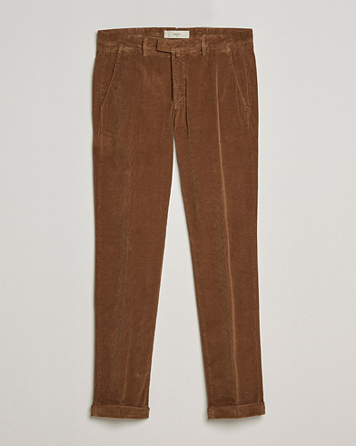 Herren | Italian Department | Briglia 1949 | Slim Fit Corduroy Trousers Brown