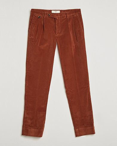 Herren | Italian Department | Briglia 1949 | Easy Fit Corduroy Trousers Rust Red