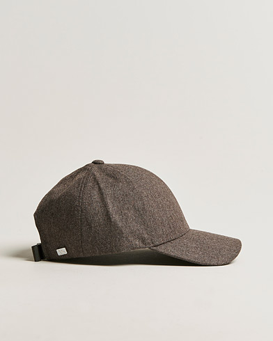 Herren | Varsity Headwear | Varsity Headwear | Flannel Baseball Cap Taupe Brown
