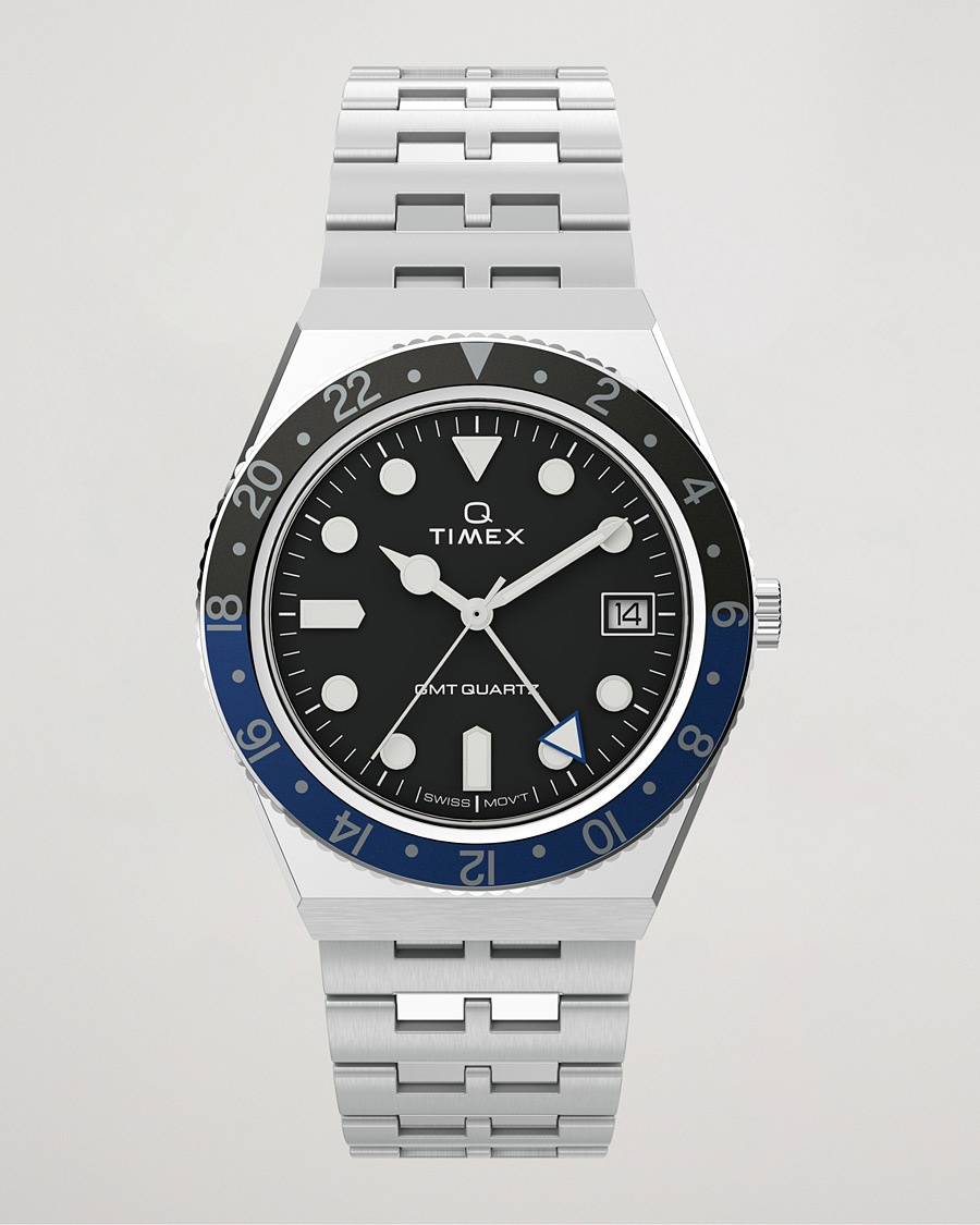 Herren | | Timex | Q Diver GMT 38mm Black/Blue