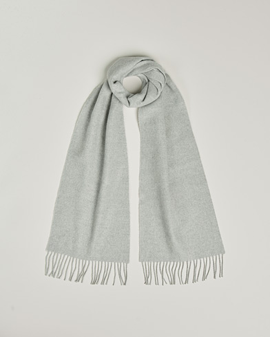 Herren | Begg & Co | Begg & Co | Vier Lambswool/Cashmere Solid Scarf Silver