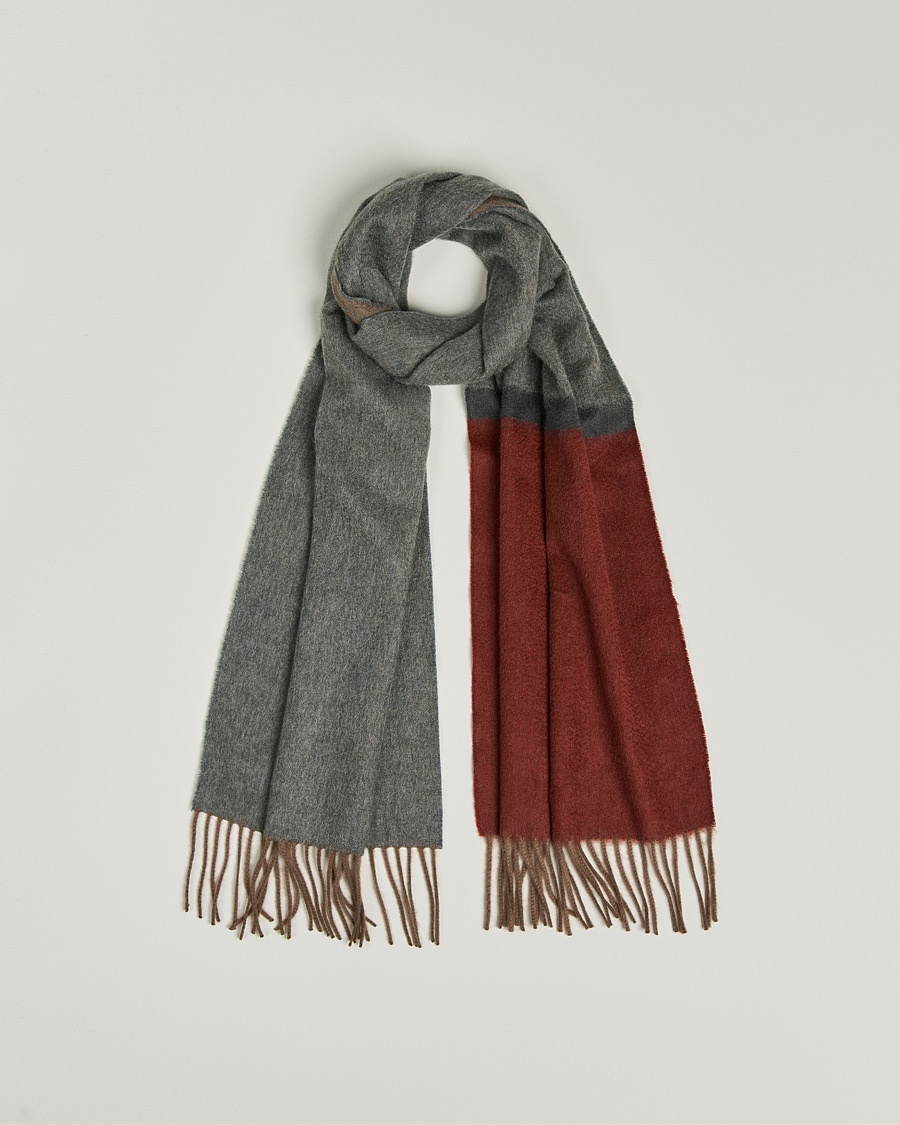 Herren | | Begg & Co | Arran Boarder Cashmere Scarf Derby Brick