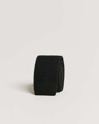 Herren | Krawatten | Beams F | Knitted Cashmere Tie Black