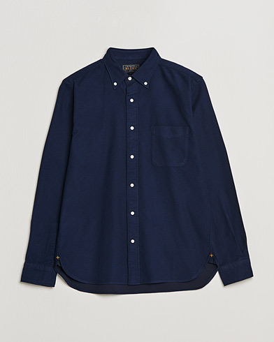 Herren | Flannellhemden | BEAMS PLUS | Flannel Button Down Shirt Navy