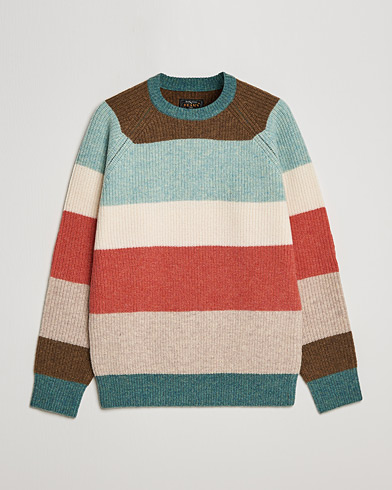 Herren |  | BEAMS PLUS | Block Stripe Sweater Multi Stripe