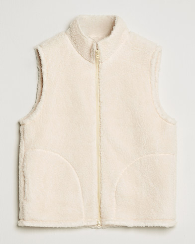 Herren | Japanese Department | BEAMS PLUS | Boa Fleece Vest Off White