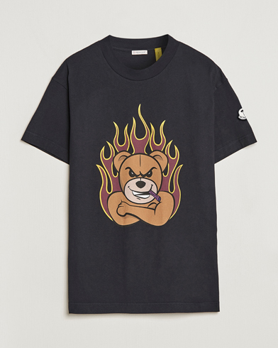 Herren | Kurzarm T-Shirt | Moncler Genius | 8 Palm Angels Bear Motif T-Shirt Black