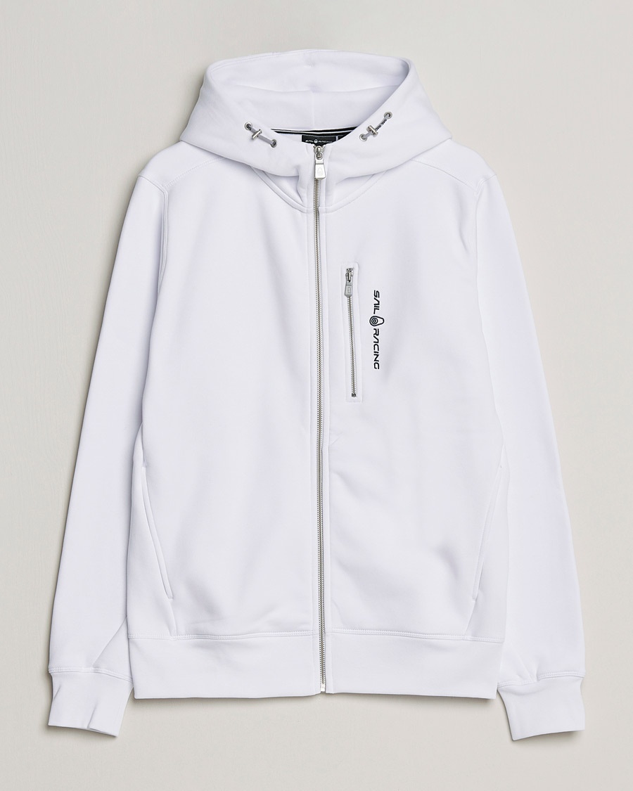 Sail Racing Bowman Full Zip Hoodie White – Weiß
