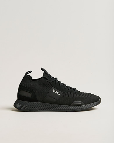 Herren | Schwarze Sneakers | BOSS | Titanium Running Sneaker Black